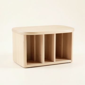 Meadow Brook Shoe Storage Bench - Beige (synthetic illustration; no displayed measurements)