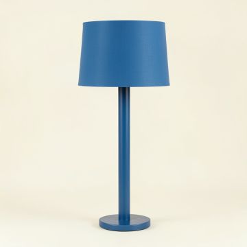 Glen Crossing Floor Lamp With A Plain Fabric Shade - Blue (synthetic illustration; no displayed measurements)