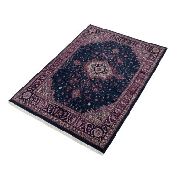 Hillsby Oriental Dark Blue/Purple Area Rug