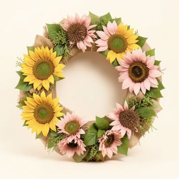 22 '' Sunflower Wreath (synthetic illustration; no displayed measurements)