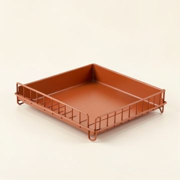 Pine Falls Empty Under-Desk Cable Tray - Terracotta (synthetic illustration; no displayed measurements)