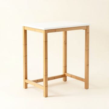 Ash Arc Freestanding Laundry Folding Counter (synthetic illustration; no displayed measurements)