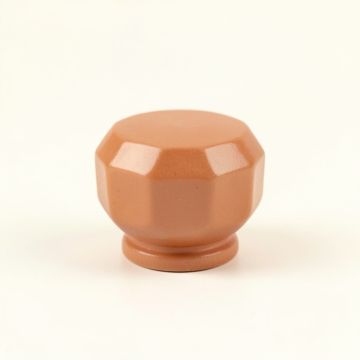 Stone Arc Cabinet Knob Without Packaging - Terracotta (synthetic illustration; no displayed measurements)