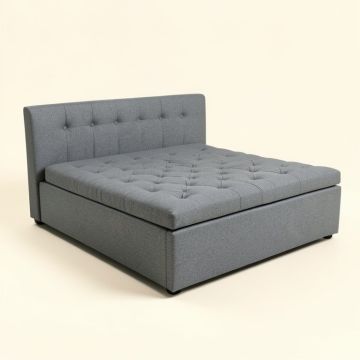 Tufted Upholstered Storage Platform Bed (synthetic illustration; no displayed measurements)