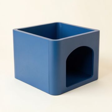 Dawn Canyon Empty Furniture-Style Litter Enclosure - Blue (synthetic illustration; no displayed measurements)