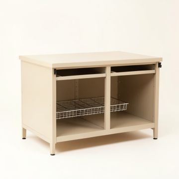 Reed Arc Empty Countertop Canister Rack - Beige (synthetic illustration; no displayed measurements)