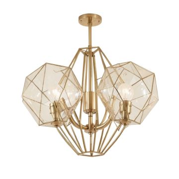 Kanesha 6 - Light Unique / Statement Geometric Chandelier