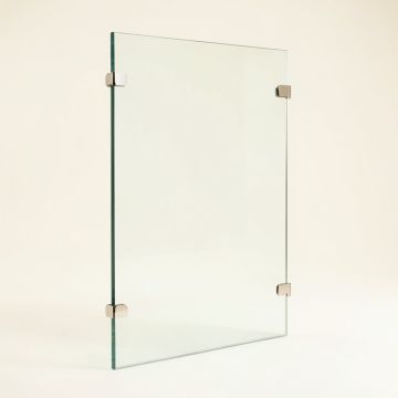 38 '' X 78 '' Frameless Fixed Glass Panel (synthetic illustration; no displayed measurements)