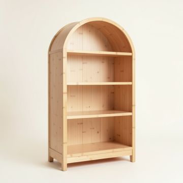 Stone Dale Freestanding Bookcase - Beige (synthetic illustration; no displayed measurements)
