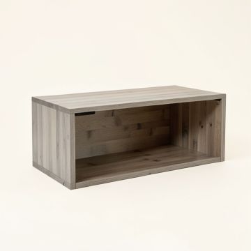 Stone Branch Shoe Storage Bench - Gray (synthetic illustration; no displayed measurements)