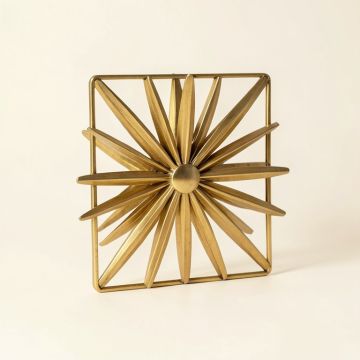 Starburst Square Metal Wall Décor (synthetic illustration; no displayed measurements)