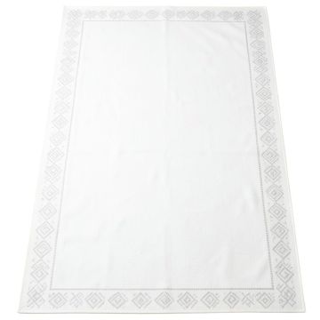 Holly Arc Rectangular Area Rug - White