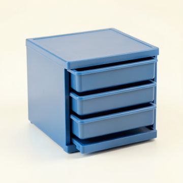 Lake Dell Small-Parts Storage Drawer Cabinet - Blue (synthetic illustration; no displayed measurements)
