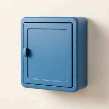 Laurel Crossing Wall-Mounted Laundry Cabinet - Blue (synthetic illustration; no displayed measurements)