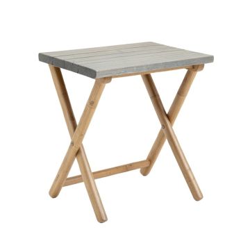 Elm Bend Compact Balcony Table - Gray