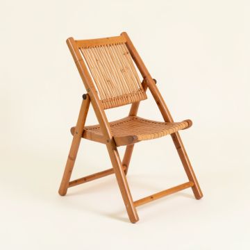 Birch Bend Folding Outdoor Chair - Terracotta (synthetic illustration; no displayed measurements)