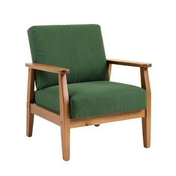 Field Bluff Upholstered Armchair - Green