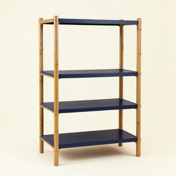 Summit Bend Empty Seed-Starting Shelving Unit Without Lights - Navy (synthetic illustration; no displayed measurements)
