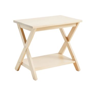 Olive Canyon Side Table - Ivory