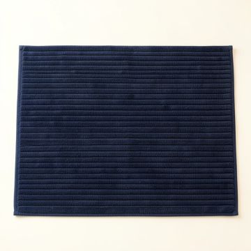 Ash Crest Bath Mat - Navy (synthetic illustration; no displayed measurements)