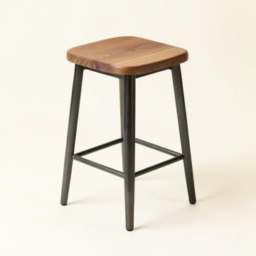 Maureen Swivel Solid Wood Adjustable Height Bar Stool (synthetic illustration; no displayed measurements)
