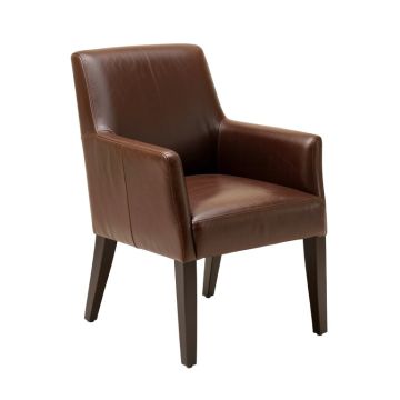 Jaclyn Genuine Leather Upholstered Dining Chair (synthetic illustration; no displayed measurements)