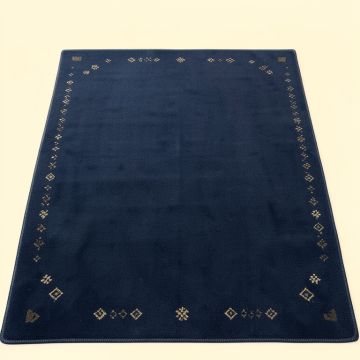 Sage Crest Rectangular Area Rug - Navy (synthetic illustration; no displayed measurements)