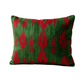 Velvet Ikat 3 '' Lumbar Pillow (synthetic illustration; no displayed measurements)