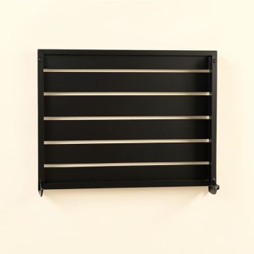 Wren Arc Empty Wall-Mounted Tool Organizer Panel - Black (synthetic illustration; no displayed measurements)