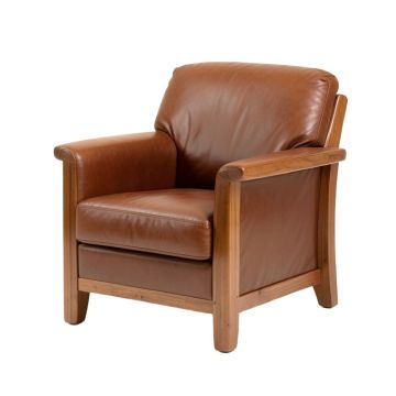 Colyer 32 '' Wide Genuine Leather Armchair