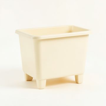 Harbor Bluff Empty Raised Planter - Cream (synthetic illustration; no displayed measurements)