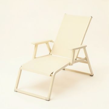 Flint Brook Outdoor Lounge Chair - Cream (synthetic illustration; no displayed measurements)