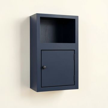 Pine Crest Wall-Mounted Entry Cabinet - Navy (synthetic illustration; no displayed measurements)
