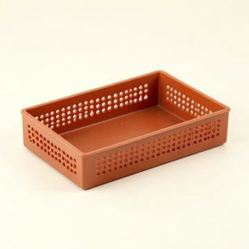 Field Canyon Empty Under-Desk Cable Tray - Terracotta (synthetic illustration; no displayed measurements)