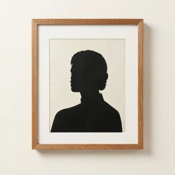 Painter And Model By Pablo Picasso - Floater Frame Print On Canvas (synthetic illustration; no displayed measurements)