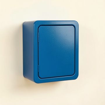 Cedar Dell Wall-Mounted Entry Cabinet - Blue (synthetic illustration; no displayed measurements)