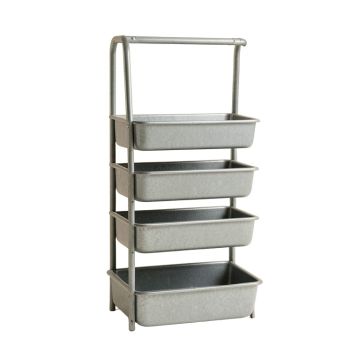 Pine Bridge Empty Vertical Garden Frame - Gray