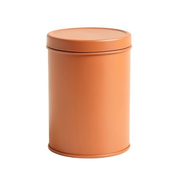 Birch Bend Storage Canister With Lid - Terracotta