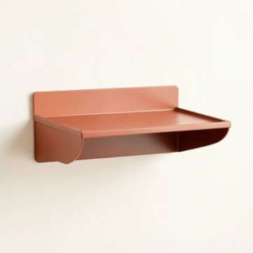 Slate Brook Wall-Mounted Shelf - Terracotta (synthetic illustration; no displayed measurements)