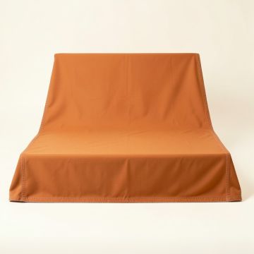 Glen Falls Flat Bed Sheet - Terracotta (synthetic illustration; no displayed measurements)