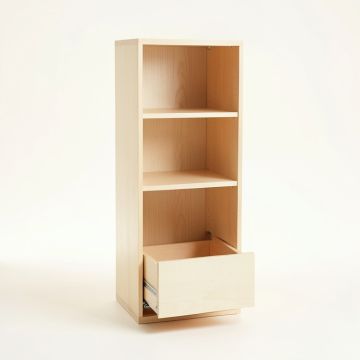 Sage Branch Narrow Cubby Tower - Ivory (synthetic illustration; no displayed measurements)