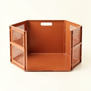 Sage Crest Empty Furniture-Style Pet Crate - Terracotta (synthetic illustration; no displayed measurements)