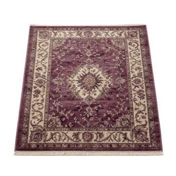 Sanjeev Hand-Tufted Wool Ink/Plum Area Rug