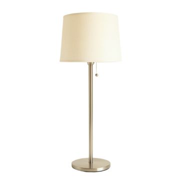 Spruce Bluff Floor Lamp With A Plain Fabric Shade - Ivory (synthetic illustration; no displayed measurements)