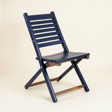 Cove Dell Folding Outdoor Chair - Navy (synthetic illustration; no displayed measurements)