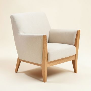 Aportela 24 '' Wide Cotton Wingback Chair (synthetic illustration; no displayed measurements)