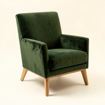 Jacinto 31 '' Wide Velvet Wingback Chair (synthetic illustration; no displayed measurements)