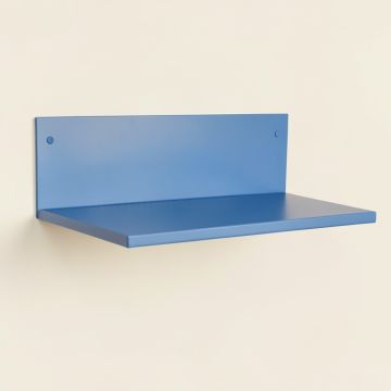 Ridge Bridge Wall-Mounted Shelf - Blue (synthetic illustration; no displayed measurements)
