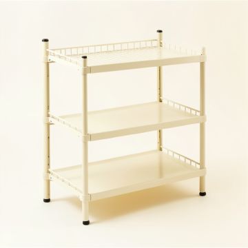 Cedar Bluff Empty Countertop Canister Rack - Ivory (synthetic illustration; no displayed measurements)