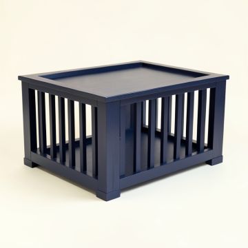Pine Bridge Empty Furniture-Style Pet Crate - Navy (synthetic illustration; no displayed measurements)